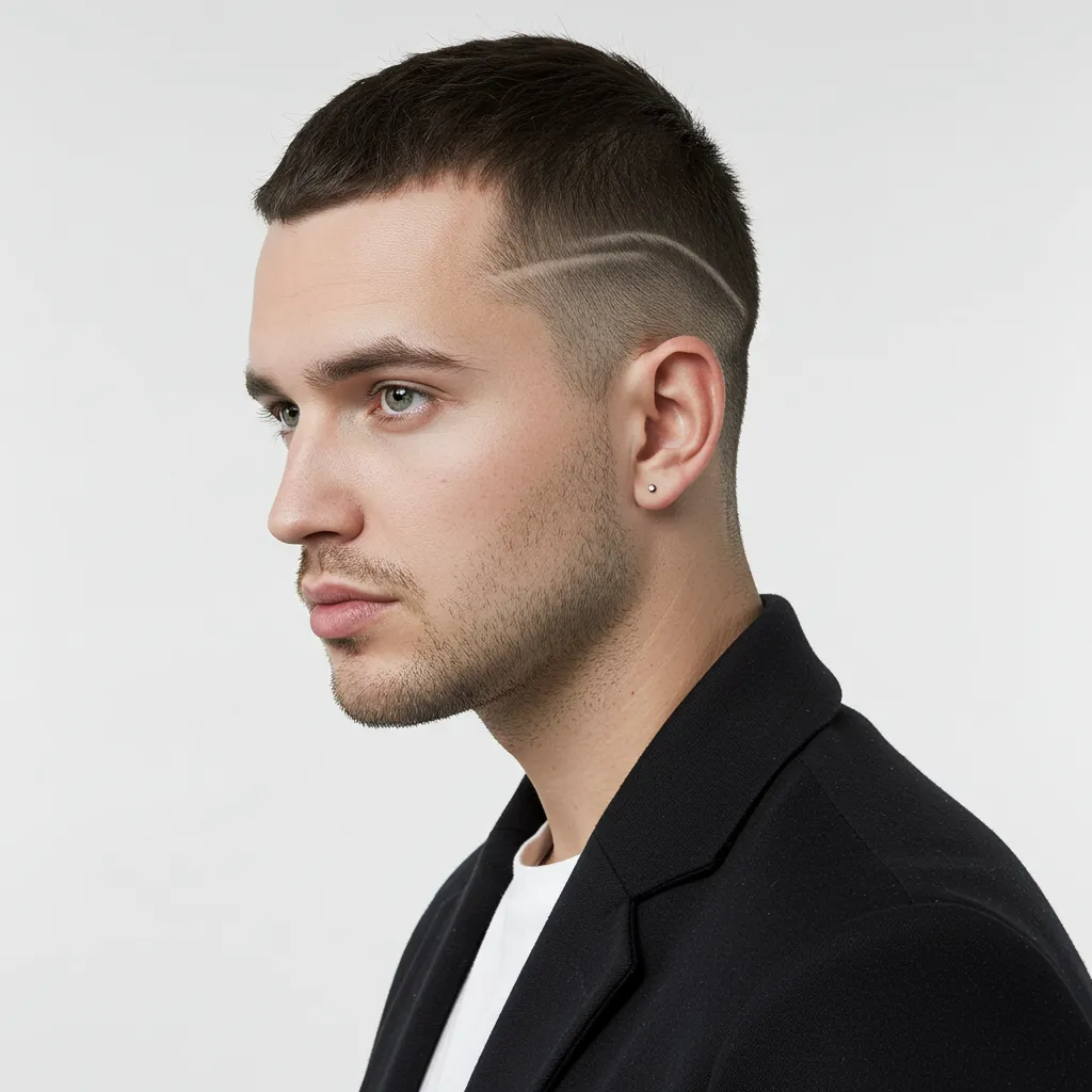 Induction Cut Buzz Cut - Style 3